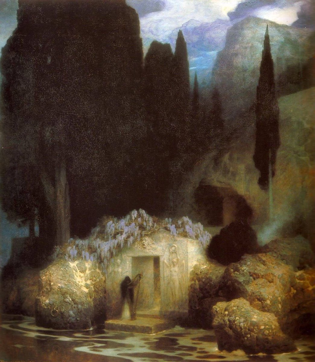 AnneMortier1's tweet photo. The tomb of Böcklin, by German #painter Ferdinand Keller

@MrEwanMorrison @FedeItaliano76 https://t.co/VPVqhM5ICL
