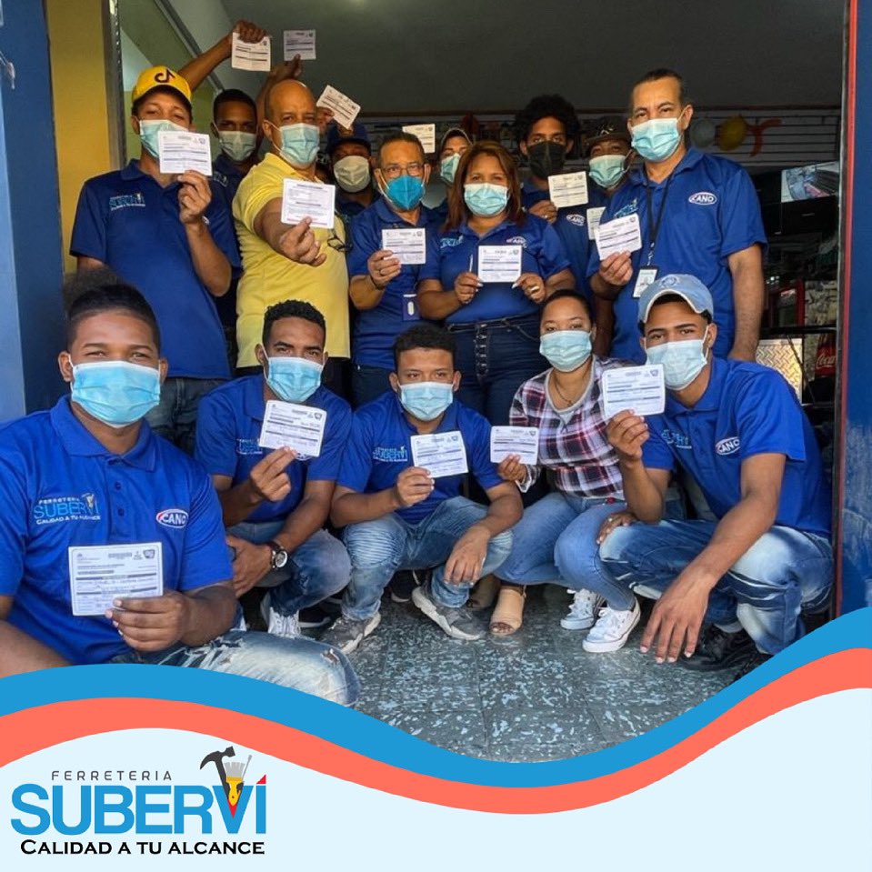 En Ferretería Suberví todos nuestros colaboradores están VACUNADOS para protegerte a ti y protegernos todos. #FerreteriaSubervi #VacúnateRD #Barahona