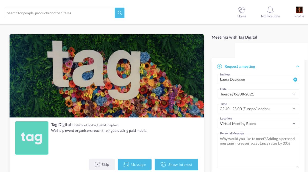 tagdigitaluk's tweet photo. Want to achieve success with your event marketing campaigns? Search for us in the Exhibition Zone @eventtechlive & Thanks @grip_events - the platform lets us show off our floral wall 😜https://t.co/gZVOU4Kb3c
#ETL2 #eventprofs #eventmarketing #digitalmarketing https://t.co/d2IjOsqPAL