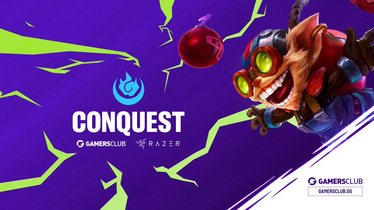 GamersClubLoL's tweet image. Alô #WildRiftBR, a sua conquista chegou!

As inscrições para o Gamers Club Conquest estão abertas: serão duas qualificatórias abertas para o campeonato que dará R$ 15.000 em premiação.

Junte seu time e inscreva-se agora

Para saber mais, acesse: gogc.gg/GCConquest