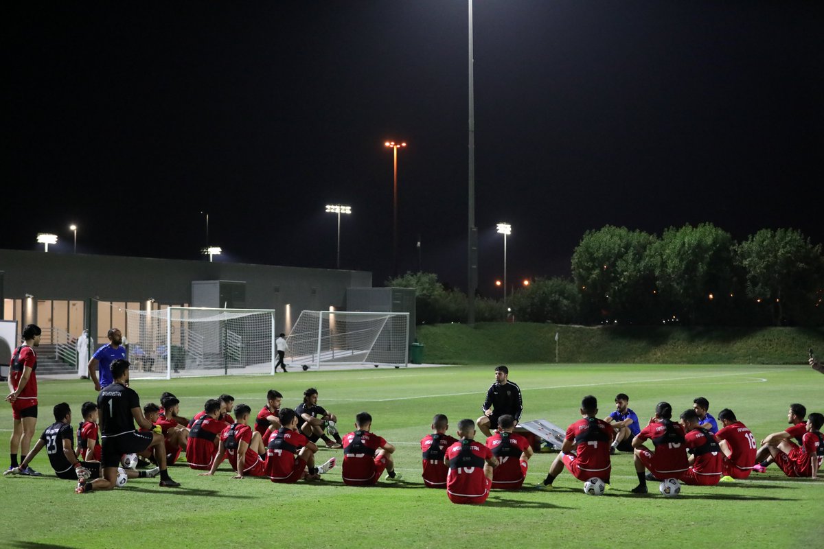 تصاویر ادامه تمرینات و آمادگی های تیم ملی افغانستان برای رویارویی در برابر عمان
