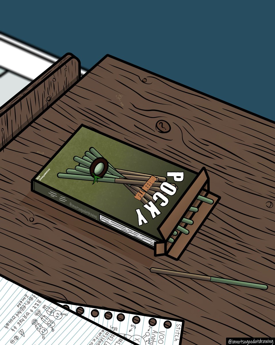 IMN0TSOGOOD's tweet photo. I've been trying to draw something every day for the last week. This was last Tuesdays drawing. 

#pocky  #digitalart #myownart #myownstyle #digitaldrawing #digitaldrawings #myoc   #krita #huion  #snacks #pockysticks #pockygame  #artist #artblock #doodle #doodleoftheday https://t.co/4lCpJQjvuj