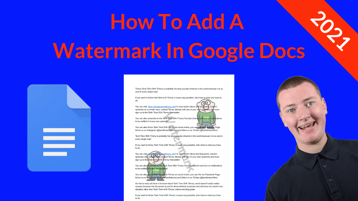 techtimewithtim's tweet image. In this video, Timmy shows you how to add a watermark in Google Docs in 2021.
#googledocs #googledocstips #googledocstutorials
youtu.be/DBfs3_cR-TY