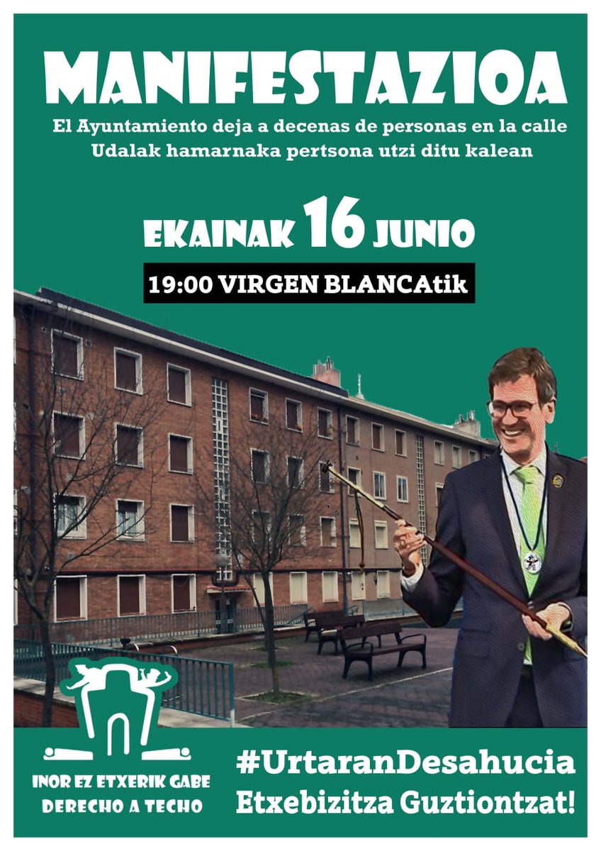 Gasteizen, Inor Ez Etxerik Gabe - Derecho a Techo tweet media