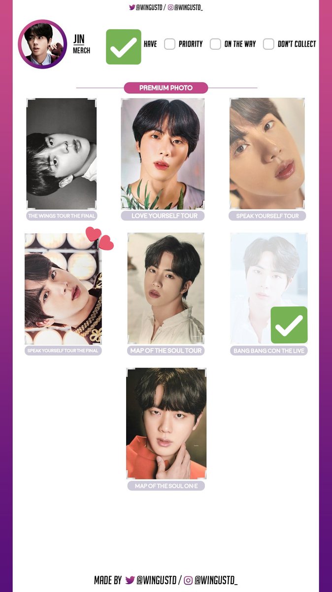 jinfiery's tweet photo. wtb / lfs / ph

jin premium photos
- must be onhand
- will take the lowest offer

✨prio✨
sy the final

tags: bts seokjin prepo official https://t.co/Ab2a72UoGw