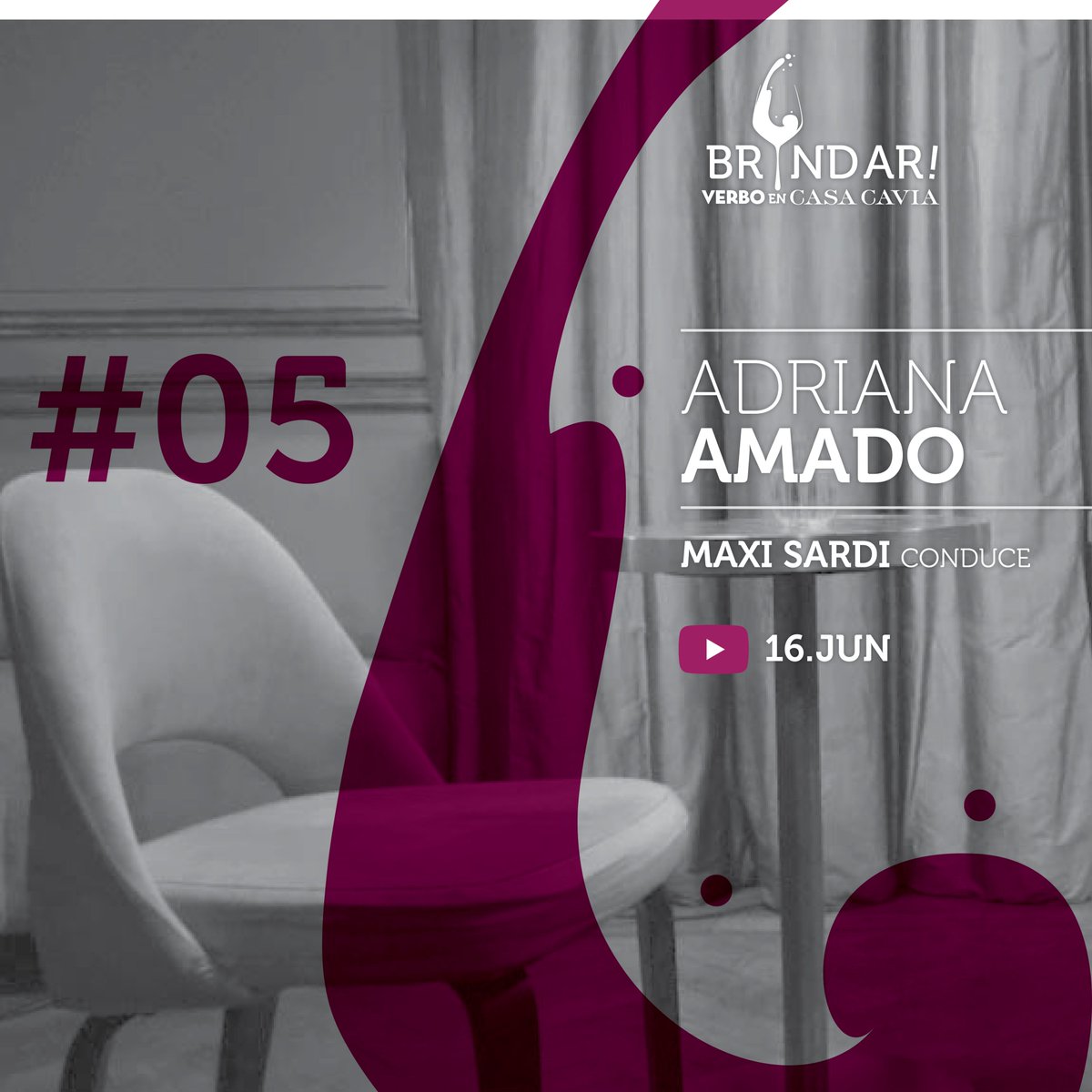 El próximo miércoles 16/6, no te pierdas a <a href="/LadyAAmado/">Adriana Amado</a> en nuestro quinto episodio de #BRINDAR!, por nuestro canal de Youtube. 
Es activista cívica desde @Infocuidadana que intenta desde la sociedad civil mejorar la transparencia y la información. Actualmente participa