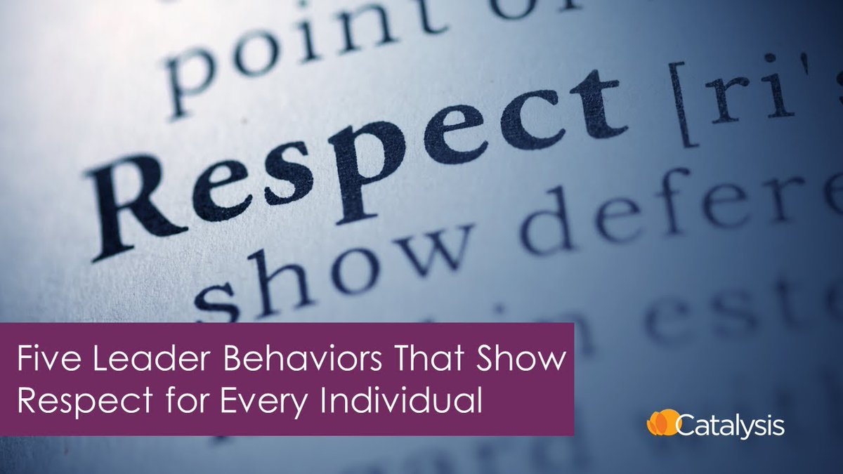 Without the #Shingo Principle of Respect for Every Individual, none of the other principles are possible. youtube.com/watch?v=fubOHh…