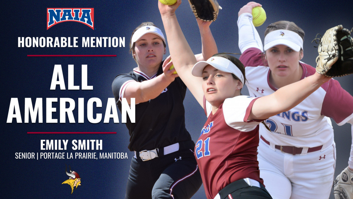 VCSU's Softball's Emily Smith has been named Honorable Mention All-American! She led the nation in both opponent batting average (.122) and hits allowed per game (2.9) Congrats, Emily! #VCSUVikingPride
 - vcsuvikings.com/article/4088