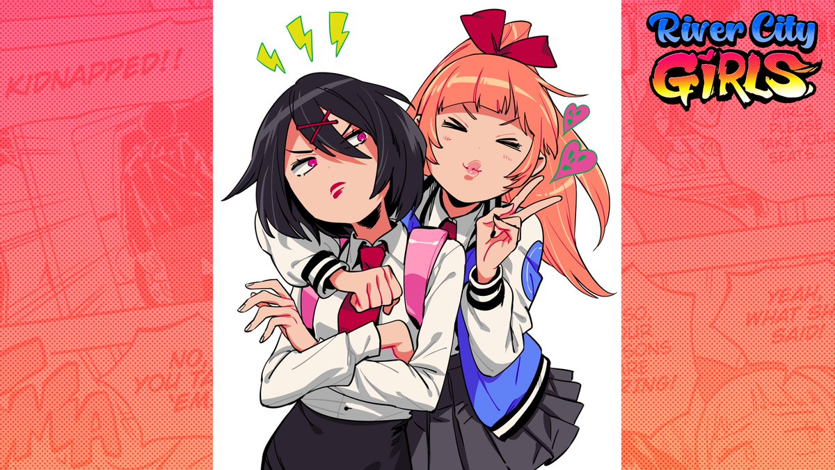 WayForward's tweet photo. Your BFF always has your back, through thick and thin! Happy National Best Friends Day from Misako and Kyoko! https://t.co/2IQpFycY3H