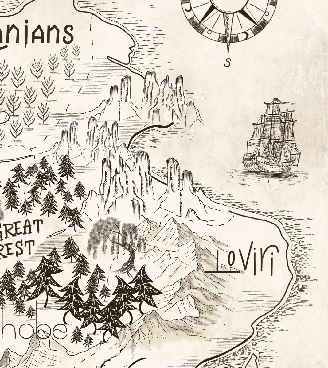tcalligrapher's tweet photo. Sooooo excited to share a sneak peak of my latest work…fantasy maps for a sci-if book called…WILD SUN!

Get ready for a new way of storytelling. #nftcommunity 

I’m honored to be included and amongst a group of amazing artists! 🥰

♥️ @ChampagneMan @TheAhmadBros https://t.co/zLp1wg7wB5