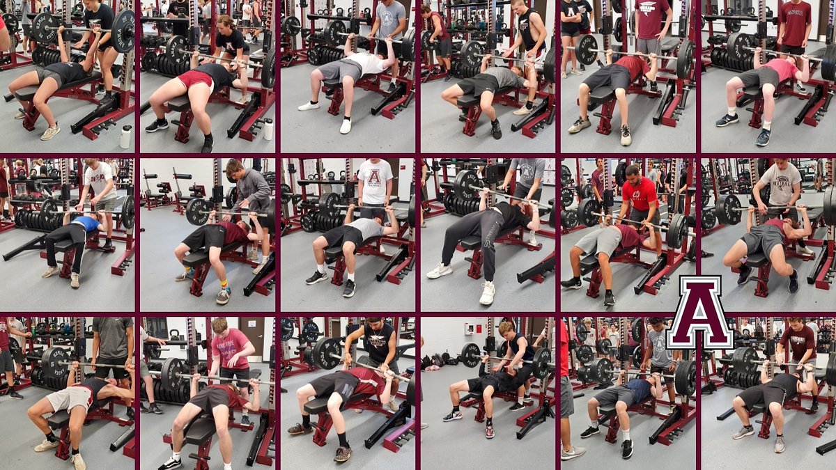 Another great day in the weightroom. So proud of the work these and so many more kids are putting in.