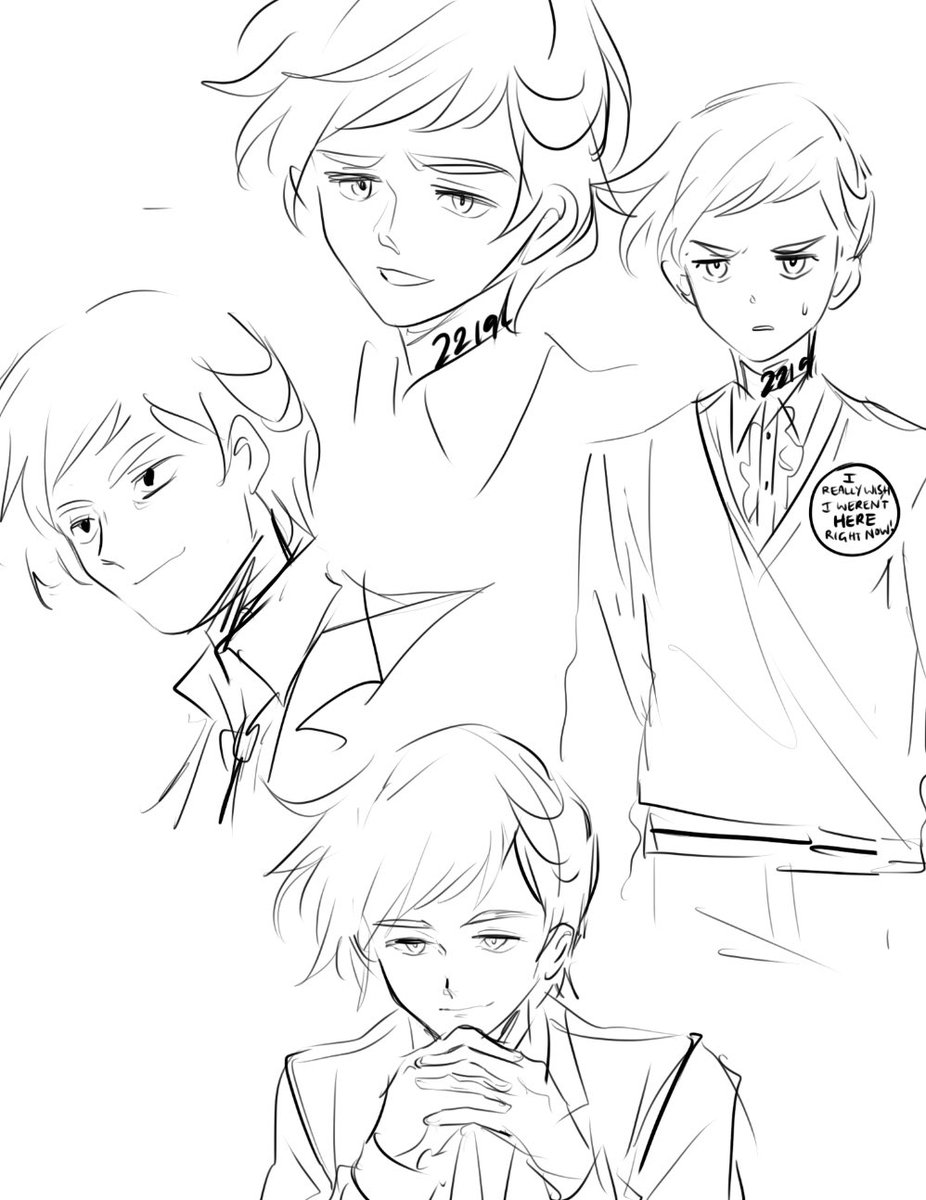 ive been scribbling norman in between comms 😂 sometimes emma is there too 