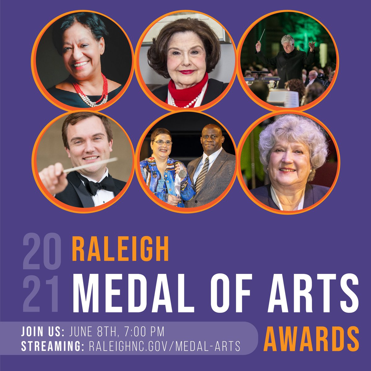 Raleigh_Arts's tweet image. The Raleigh Medal of Arts Awards are happening TONIGHT, June 8 at 7pm! 

Here are 2 Ways to Watch the Awards: 

🏅 Watch via the MOA webpage raleighnc.gov/medal-arts

 🏅 Watch via the @RaleighGov YouTube Channel bit.ly/3pzvXAs. 

🥂 See you tonight!