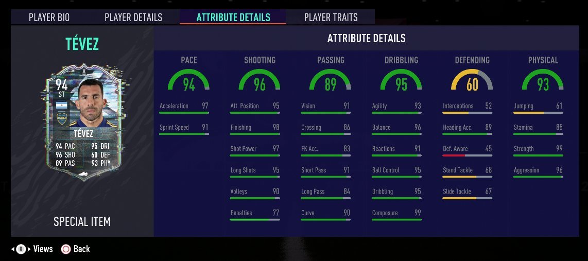 RedWolfFIFA's tweet photo. ⚠️ Martes de #FIFA21 ⚠️

✅ Nuevo evento 
✅ Tévez 🇦🇷 #Flashback https://t.co/VCamh24zHc