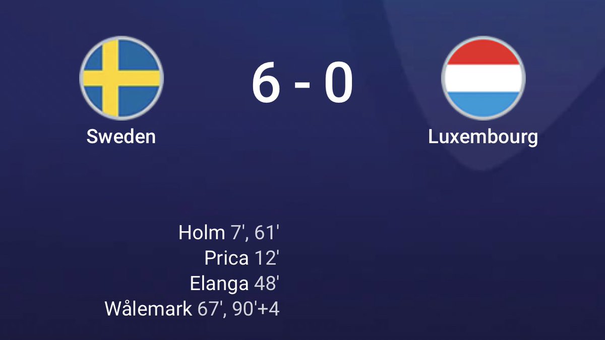 flf_lu's tweet photo. U21 🇸🇪 Schweden 6-0 Lëtzebuerg 🇱🇺
Endstand an der Falkenberg Arena.
⠀⠀⠀⠀⠀⠀⠀⠀⠀⠀⠀⠀⠀⠀⠀⠀⠀⠀⠀⠀⠀⠀⠀
#RoudeLéiwHuelSe #SWELUX https://t.co/4Xq1VPTmHw