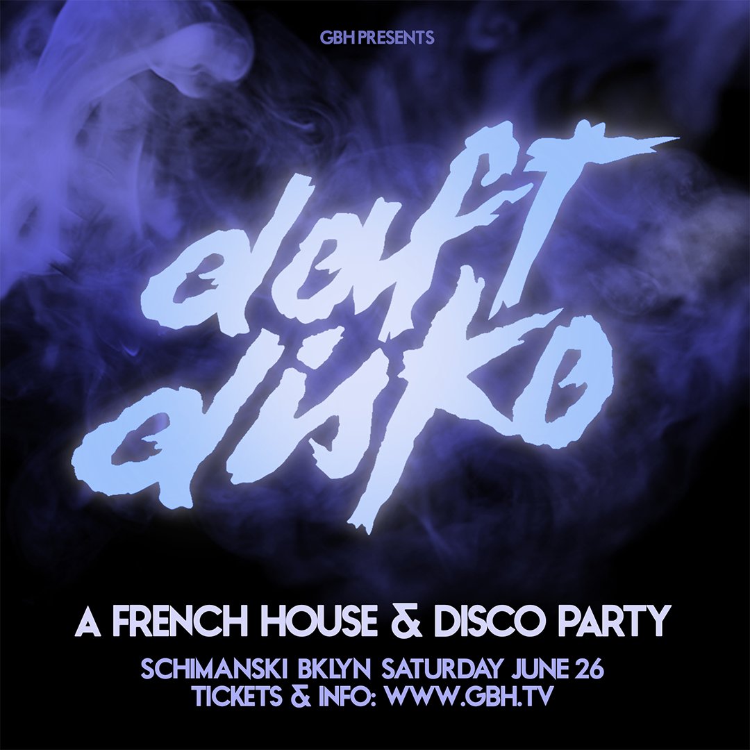 Daft Disko [French House &amp; Disco] at Schimanski - First Show Back! Tix &amp; Info: bit.ly/3v2Utvb