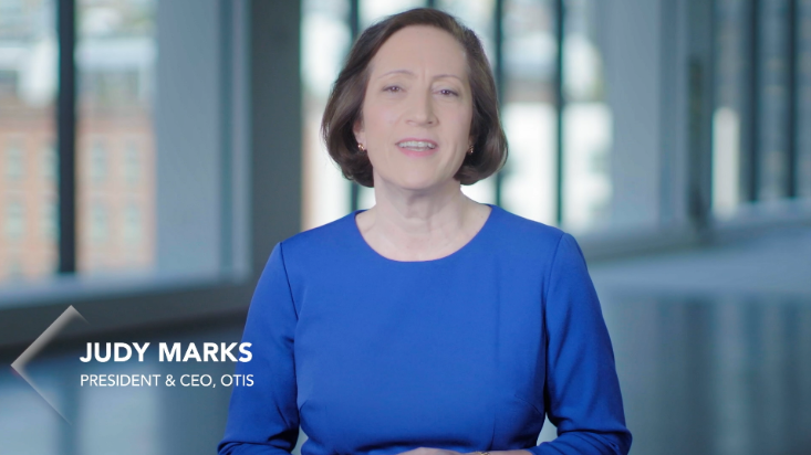 OtisElevatorCo's tweet photo. “Together with our dedicated experts and diverse customers from around the world we are shaping tomorrow. It’s our commitment as an industry leader to make the future of vertical transportation come to life." - Judy Marks, @Otis_CEO #WelcomeTomorrow https://t.co/8QLtar4u7x