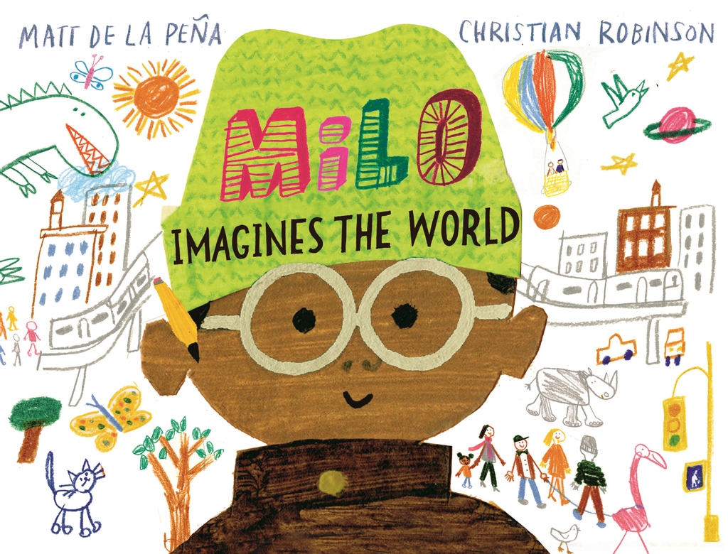 junomagazine's tweet photo. Milo is on a train journey. He observes the other passengers, sketching them in his book and imagining their lives... This is an emotive book about not judging others and being accepting and understanding. 
  
#JunoMagazine 
Milo Imagines the World @mattdelapena @TwoHootsBooks https://t.co/bKESWjahSv