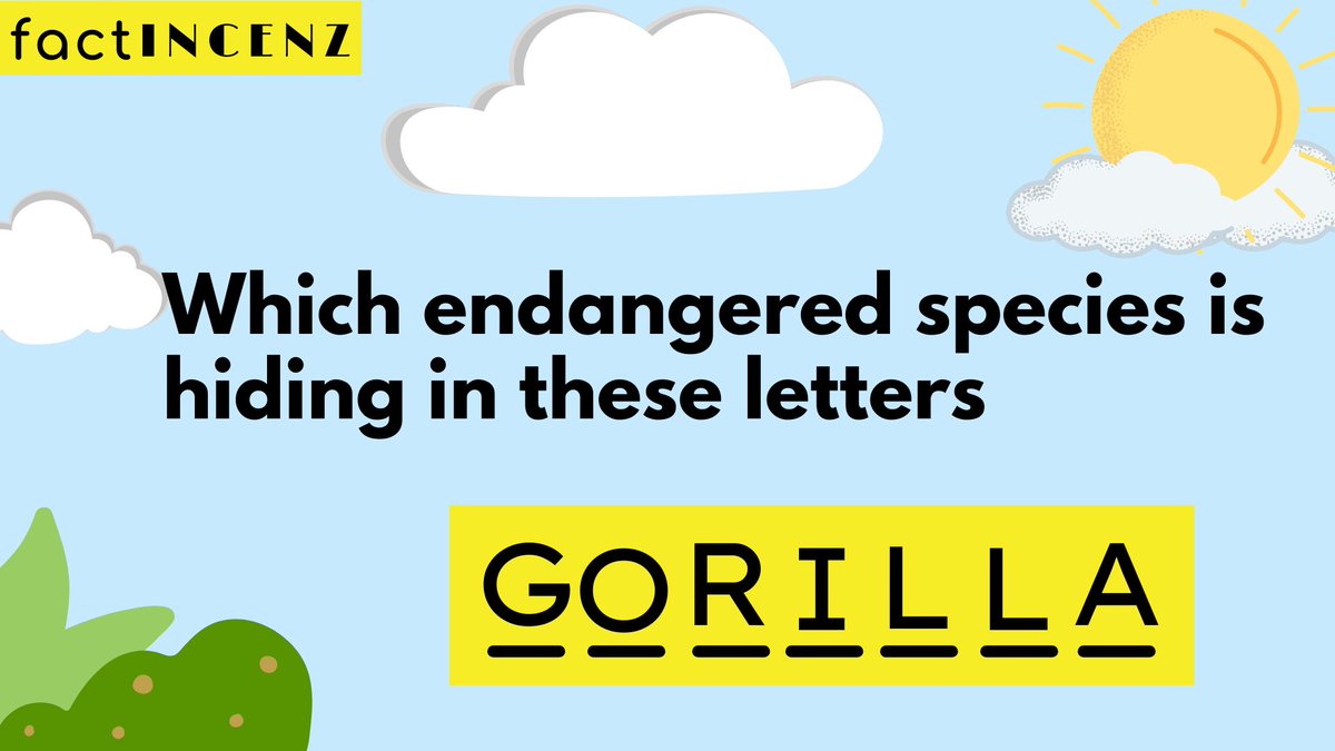 Factincenz's tweet photo. So the answer is - 

#Contest #WorldEnvironmentDay #EndangeredSpecies #nature https://t.co/krykGjEibr
