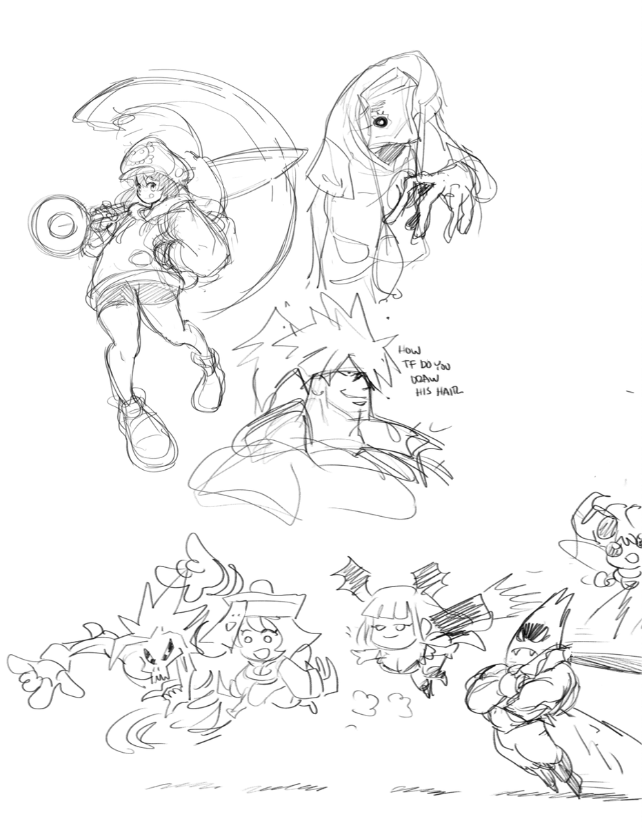 doodles from today's stream 