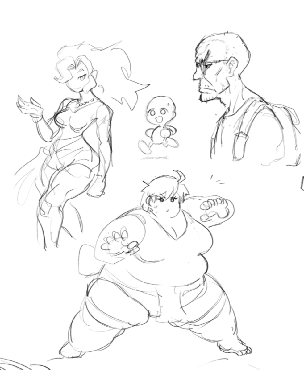 doodles from today's stream 