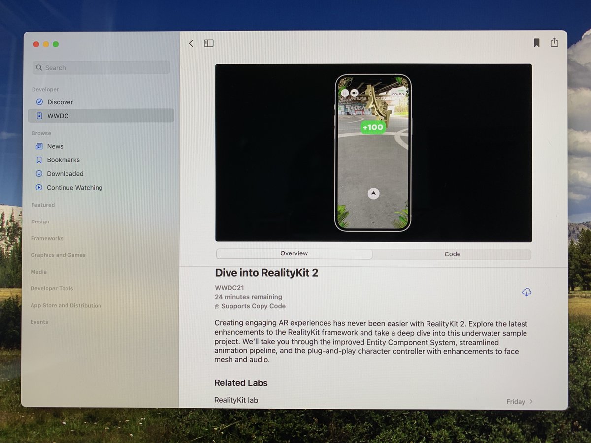 We are really happy to see Scavengar being featured in the Apple #WWDC21 developer session »Dive into RealityKit 2«. 🤩👀 #realitykit