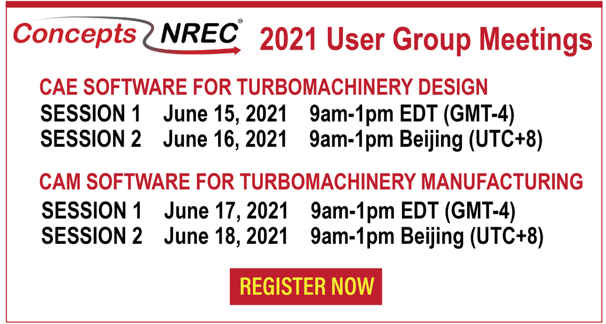 ConceptsNREC's tweet image. Next week we&apos;ll share improvements and new features available now across the Agile Engineering Design System CAE and CAM software tools. Register now
bit.ly/3525XUZ
bit.ly/3g3i8r1
#CAEsoftware #CAMsoftware #turbomachinery #AgileEngineeringDesignSystem