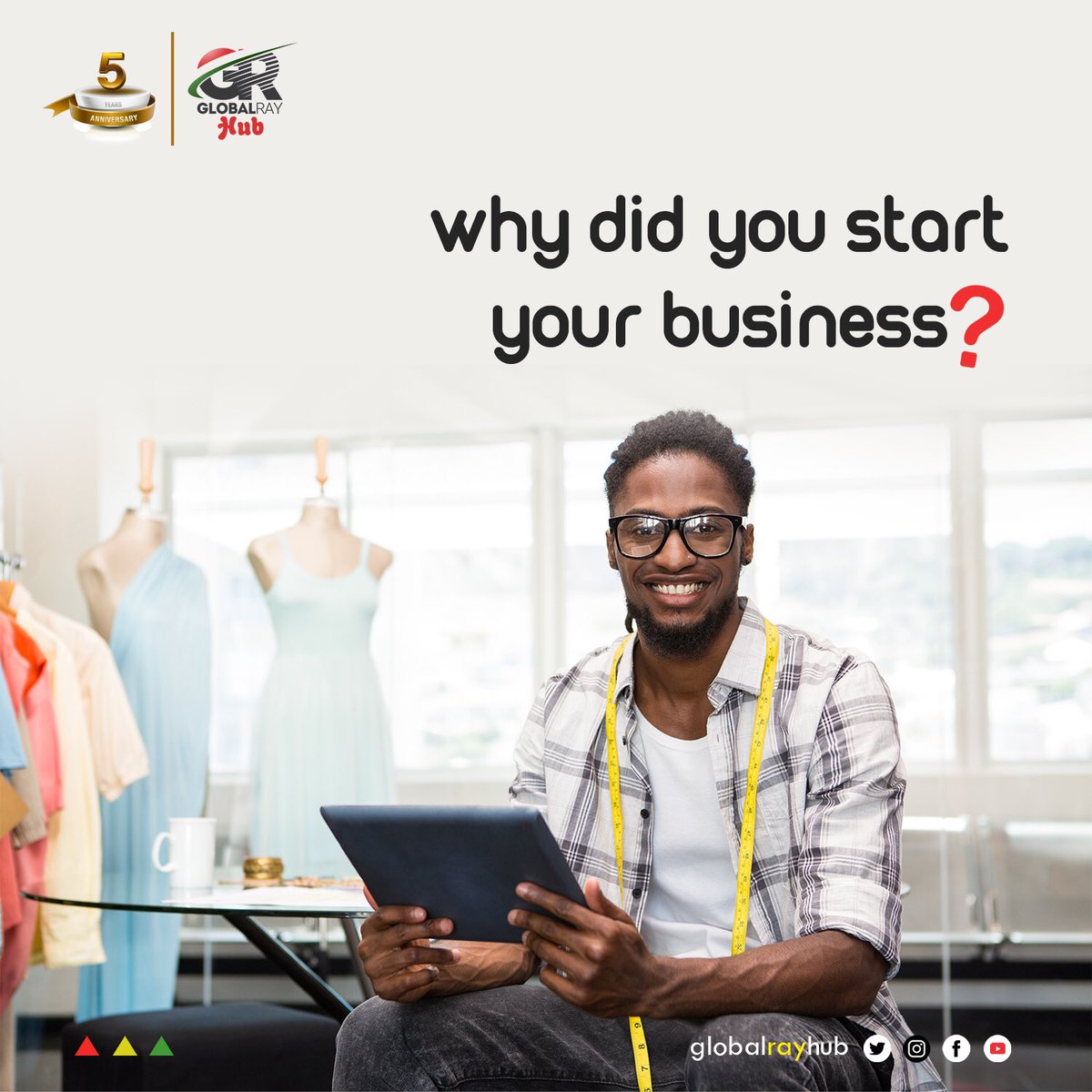 GlobalRayHub's tweet photo. Whatโs your โWhyโ?
Remembering why you started your business is the fuel that keeps you going when you get burned out.
Running a business as they say, can be an extreme sport
So tell us in the comment section, what keeps you going when you get tired?
#GlobalRayHub https://t.co/fW7UNLGtbU