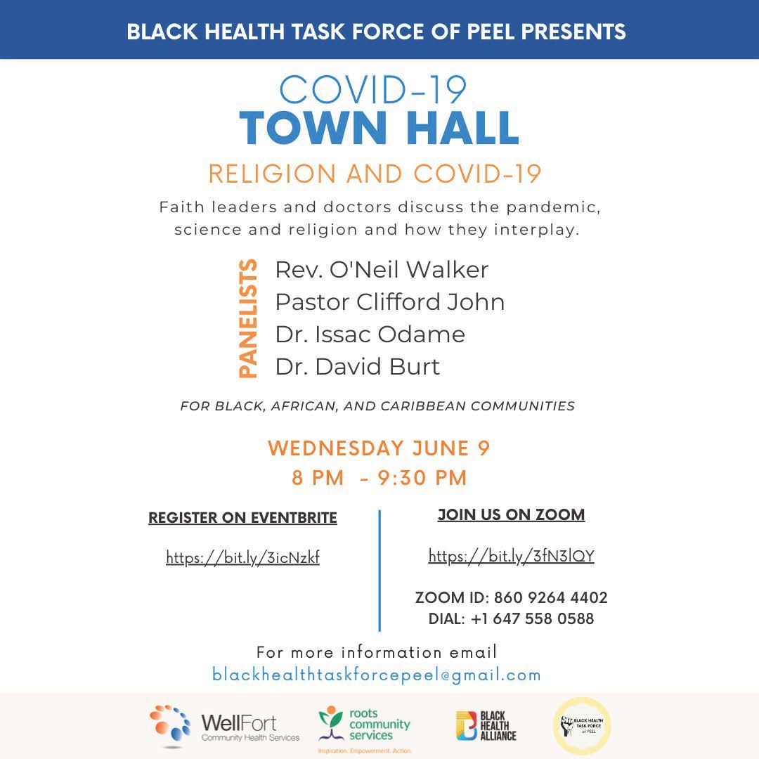 Faith leaders and doctors discuss the pandemic, science and religion. Register at: bit.ly/3icNzkf.