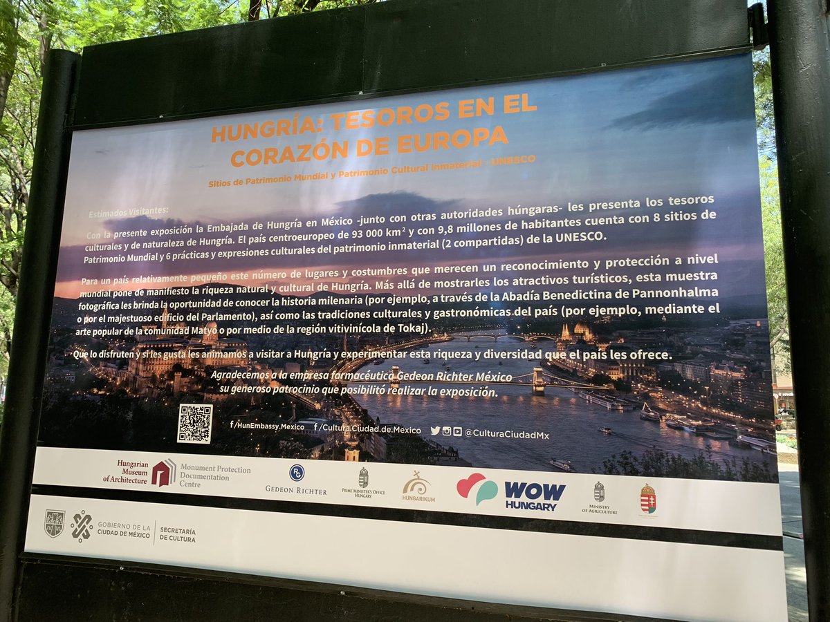 En el Paseo de las <a href="/CulturasAmigas/">Culturas Amigas</a>,  sobre #PaseoDeLaReforma frente a #Reforma222, se inaugura la muestra fotográfica #Hungria: Tesoros en el Corazón de Europa. #AbroHilo👇🏽
