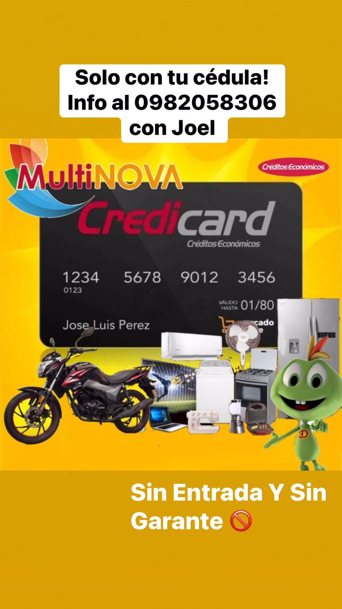 amarillo_ec's tweet photo. Twitter has lo tuyo ✅ ayudemos a emprender 🌟 PILAS!! #mundoamarilloec #multinova #creditodirecto #ecuador https://t.co/UTY2UepIkA