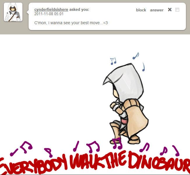 Limnauth's tweet photo. Gosh, 10 years already since I had one of those "Ask X character" accounts on tumblr, till my tablet decided to die. I wish I had the hability of drawing speed chibis like I had before xD. #sometimesIdraw #ezioauditore https://t.co/yBzcflzyxu
