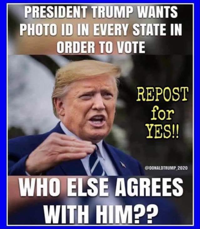 No one has a problem showing photo ID to buy liquor, cash a check, board a plane or buy marijuana. So what's the problem ?