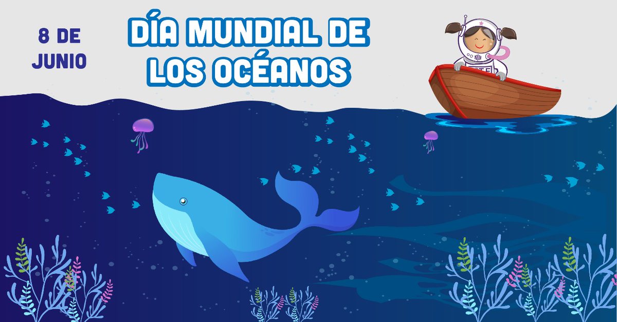 Hoy en el #DiaMundialdelosOceanos recordamos el  objetivo de Desarrollo Sostenible 14: “Conservar y utilizar de manera sostenible los océanos, los mares y los recursos marinos”