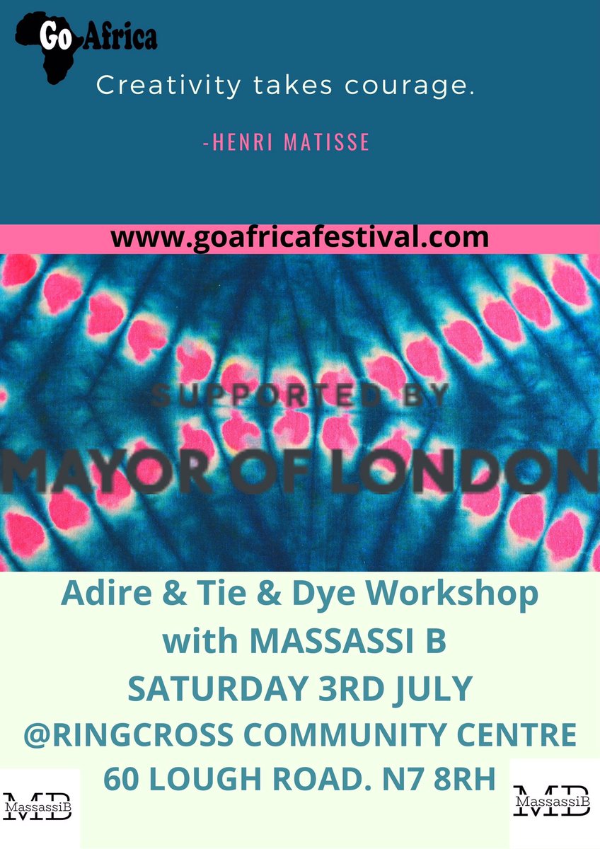 Fashion4Africa's tweet image. Whilst the video clips for the Go africa 2021 debut event is being prepared for publicity we bring you the next Learning Skills chapter with @MassassiB supported  by @LDN_Culture @DepMayorLondon #MakeLondon #Adire #skills #ethicalfashion #goafrica2021
 #AfricanEntrepreneurs
