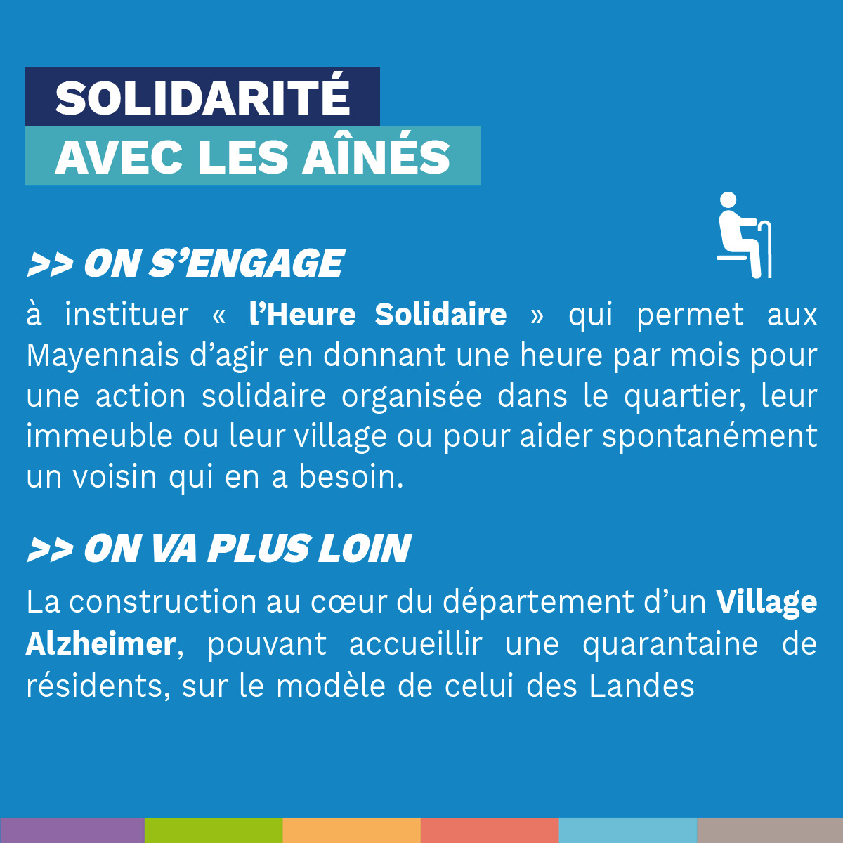 Lamayennensembl's tweet photo. [#Solidarité avec les aînés]
📍Le Département a mis en place un plan #MayAinés de 10 M€ pour améliorer le bien-être et accompagner le parcours de vie des séniors
🟢 Dans la continuité, nous proposons la construction d’un Village #Alzheimer (capacité d'accueil de 40 résidents) https://t.co/1KDxqyksUO