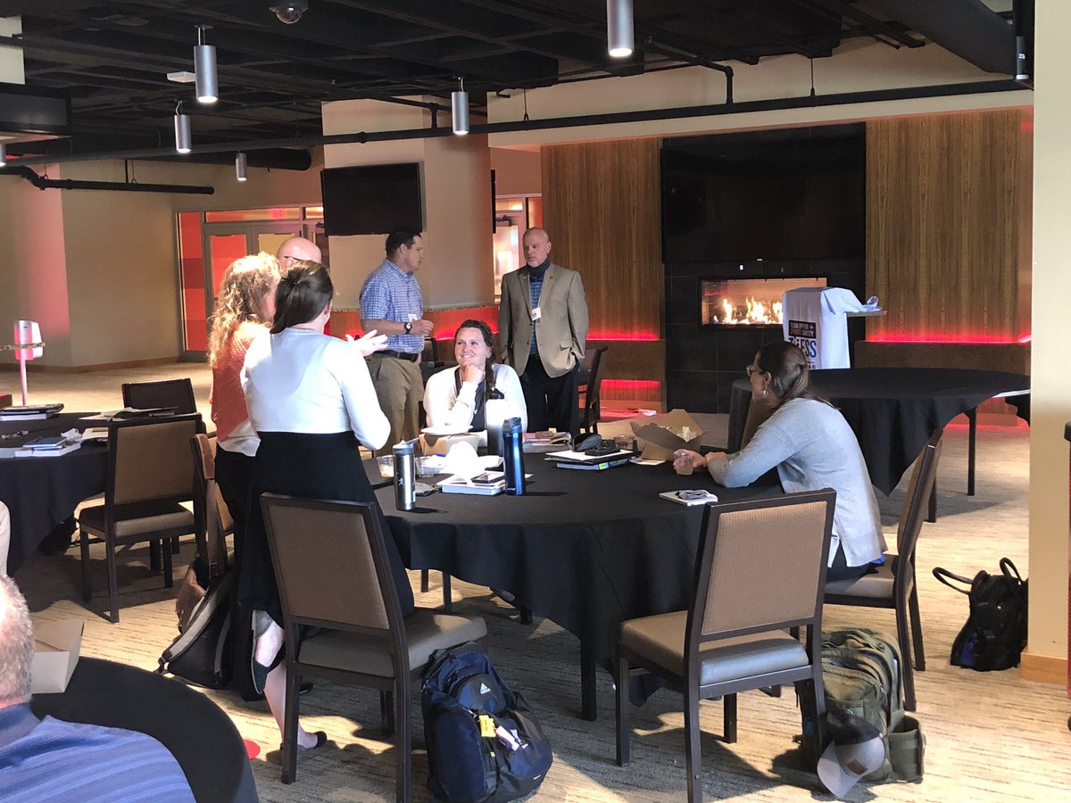 Can’t express how much we all missed being at in-person meetings! KATS is enjoying a social hour and lunch after a successful morning session at the #TUFFS meeting. #Strive2Protect <a href="/K_S_Institute/">Korey Stringer Institute</a> <a href="/NATA1950/">NATA</a>