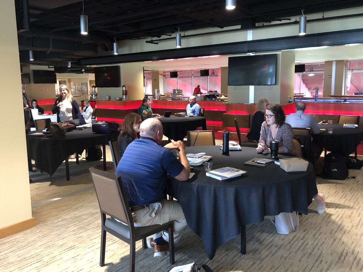 KansasATS's tweet photo. Can’t express how much we all missed being at in-person meetings! KATS is enjoying a social hour and lunch after a successful morning session at the #TUFFS meeting. #Strive2Protect @K_S_Institute @NATA1950 https://t.co/5wohRE6RJ0