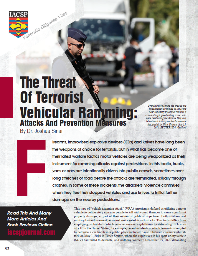 HT_Resp's tweet photo. The Threat of Terrorist Vehicular Ramming: Attacks and Prevention Measures via @iacsp | #ramming #attacks #attack #violence #terrorism #terrorist #tactics #prevention #mitgation #highthreat #threat #threats #activeviolence #AVI #MCI #response #extremism https://t.co/wQ3vJbkDYJ https://t.co/e7KJ4ilvW7