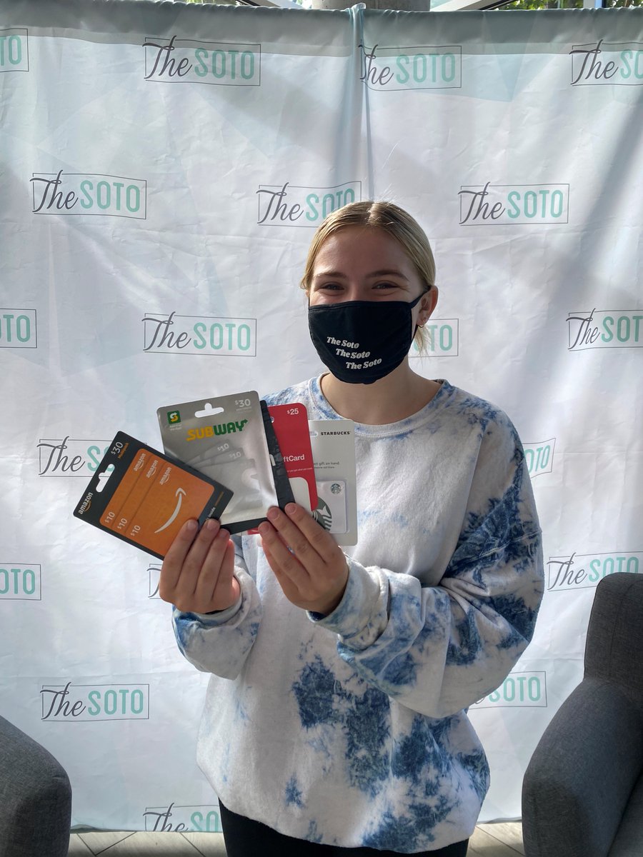 LiveTheSoto's tweet photo. Come take a tour of #TheSotoLife and you could walk away with a gift card. Hurry while supplies last.
#livethesoto #giftcardgiveaway #scoducks #uoregon #uoregonclassof22 #collegelife #collegeliving #eugeneoregon https://t.co/BFDoGx2GeG