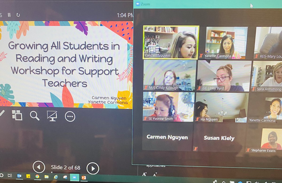 Excited to be here with this wonderful group of support teachers( ESL ISSTs, Case Managers, etc.) 🤓#katyool