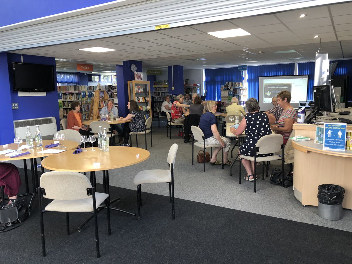 @SupportStaffs <a href="/blythe_centre/">Blythe Centre</a> set up with social distancing teams ready for tonight’s awards #goodluckeveyone #StarAwardsMoorlandsandNewcastle