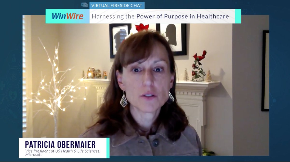 'Harnessing the Power of Purpose in Healthcare' with Patricia Obermaier, the VP of US Health &amp; Life Sciences at <a href="/Microsoft/">Microsoft</a>.   Watch our on-demand virtual fireside chat, by visiting:  winwire.com/event/purpose-…
#purposedriveninnovation #leadership #digitalhealth @