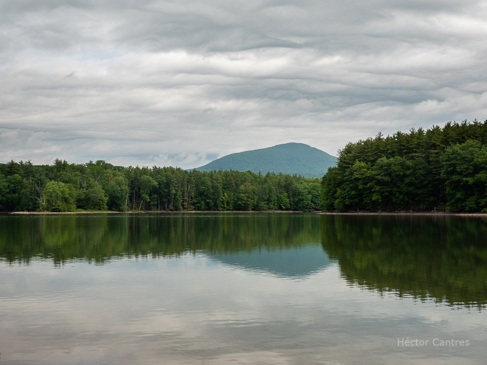 Piece of the #Catskill #mountains and #stormy sky as view from the #AshokanReservoir. 

#landscapephotography 
#nature
#outdoors