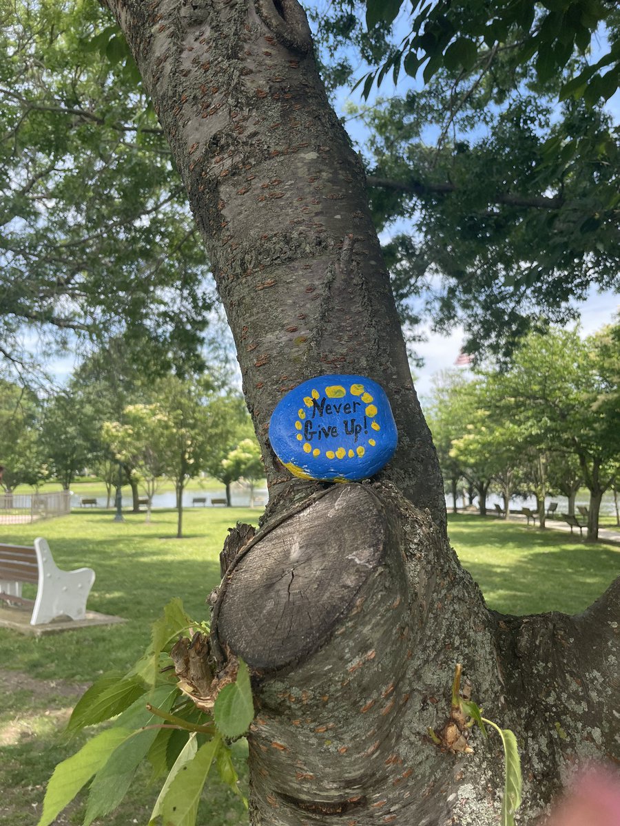 chelbel1007's tweet photo. Caught some inspiration on our lunchtime walk! Curtesy of @WheelerAvenue class of 2021 Bluejays. Spread the Kindness and keep on CHIRPing! #wheeleraveclass2021 #chirp #bluejays https://t.co/3tvI5JGetl