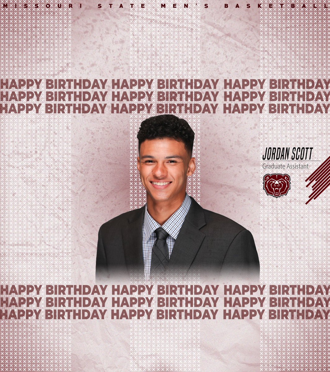 MoStateMBB's tweet photo. Join us in Wishing Graduate Assistant @jscott_22 Happy Birthday Today!!!
🎂🎁🎈 https://t.co/VgNtzpHIMV