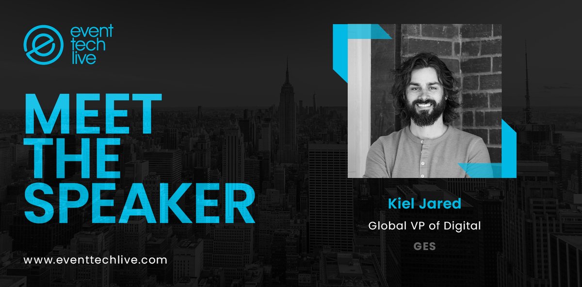 eventtechlive's tweet photo. 🎤 @Kieljared, Global VP of Digital at GES will be taking to the Smart Stage at 13:45CT / 19:45UK

If you're registered already join his session here:  https://t.co/RcFMryYZg7

You can register to attend here: https://t.co/oB8SGMopG5  

#eventtech #eventprofs #ETL21 https://t.co/ynO6SoFz3k