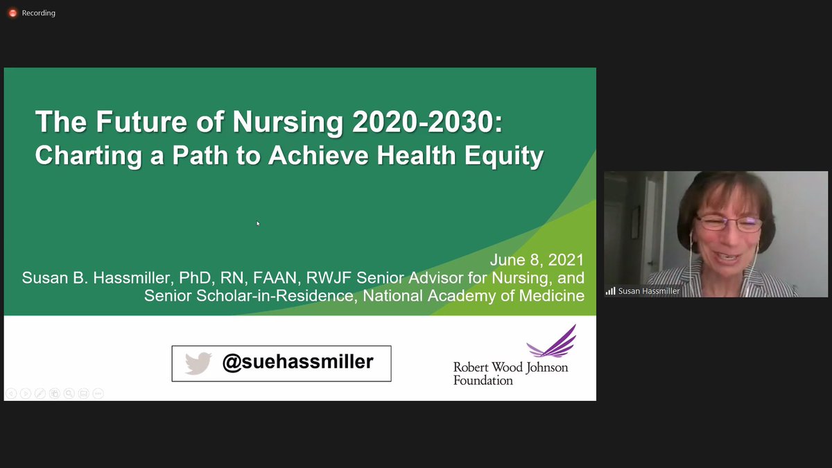 "The Future of Nursing will be about creating a more just and fair world." 

#NursesWork2021