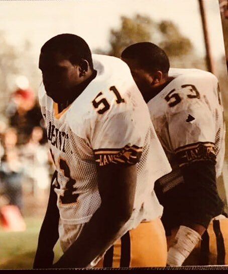 McDevittLancers's tweet photo. Lancer 🏈: Fred Hanes ‘97 was both 1st team All-Catholic and All-City his senior year. He played for @SpiderAthletics in college. Fred also came back to the program and coached the Lancers for several years including the last two as Defensive Coordinator. #LFL https://t.co/egCwp6Bwt8