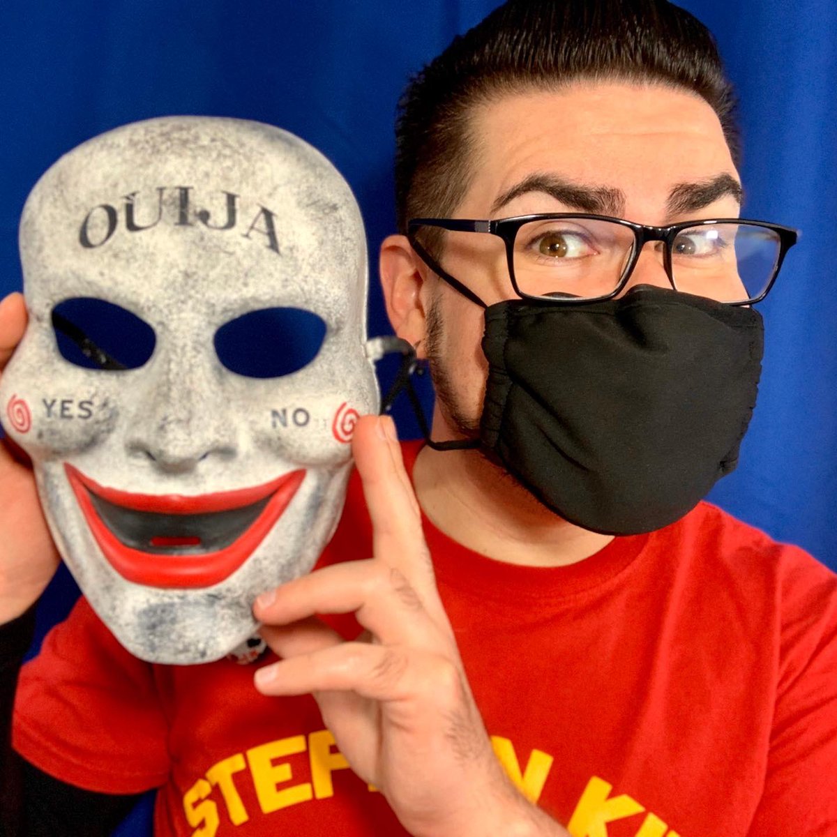 Theonlysawguy's tweet photo. Behind The Scenes filming of the Mask Giveaway Commercial I’m working on 😁

If you grew up in the 80s and enjoyed Billy Mayes informercials, you’ll enjoy this 😂

#sawguy #podcast #sawguypodcast #horrorlife #podcastlife #mask #masks #bts #behindthescenes #horrormask #giveaway https://t.co/JEIrFQxo30